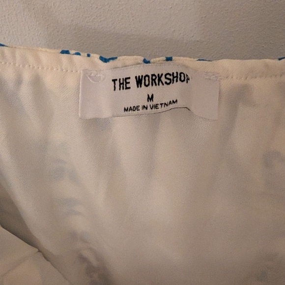 Workshop Republic Clothing Blue & White Printed Maxi Dress - Picture 2 of 3